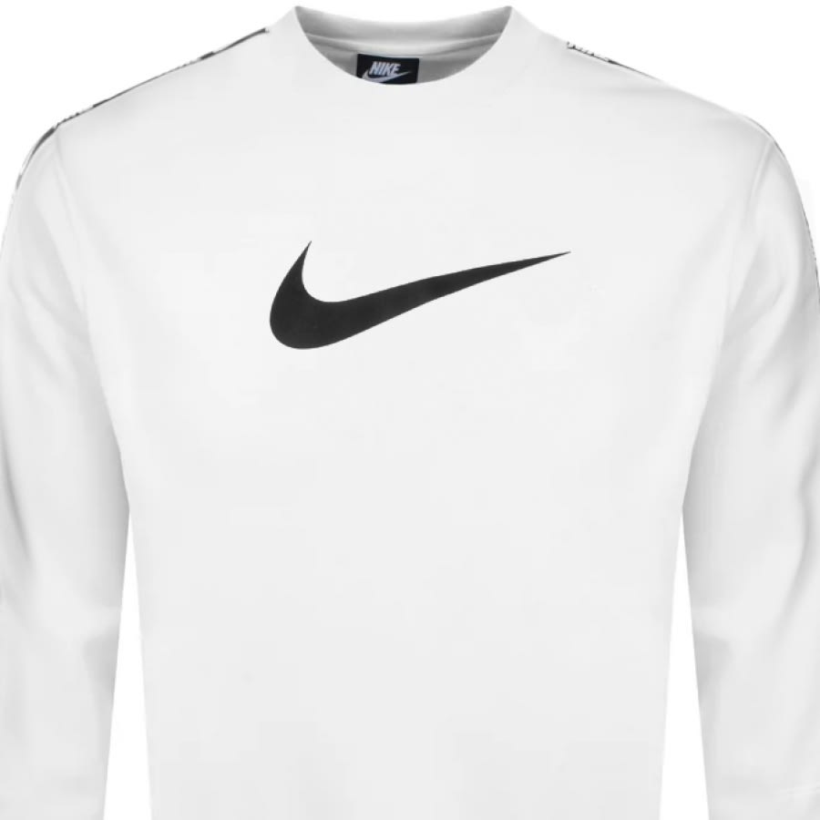 Alternative Image for ProductNike Crew Neck Repeat Sweatshirt White2